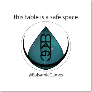 This table is a safe space! Posters and Art